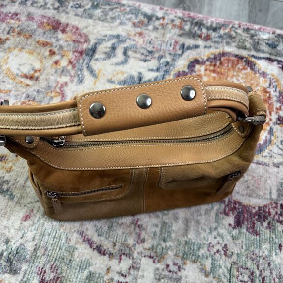 TOD'S Vintage Suede Fur Shoulder Bag - Picture 3 of 10